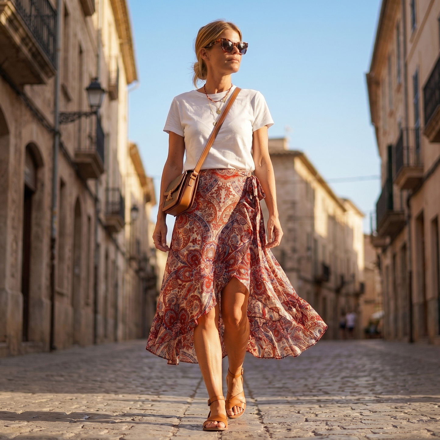 High-Low Midi Skirt